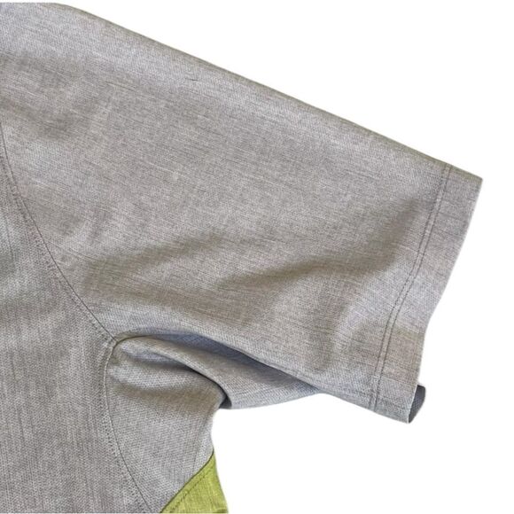 Men’s NIKE Dri-Fit Yellow Gray Stripe Polo Size XL - Picture 8 of 10